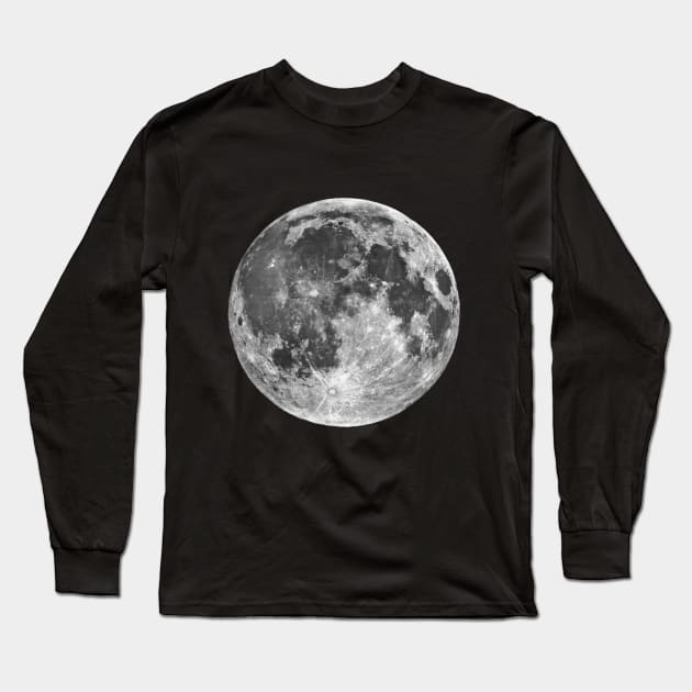 Moon Long Sleeve T-Shirt by Narrowlotus332